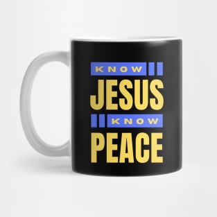 Know Jesus Know Peace | Christian Typography Mug